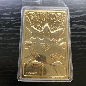 Pokémon Special Edition 23 karat Gold plated trading card - TOGEPI